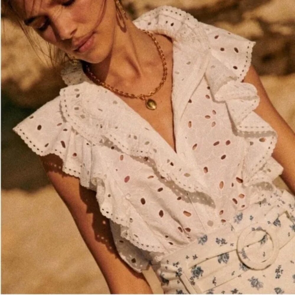 Sezane Chiara Blouse NWOT